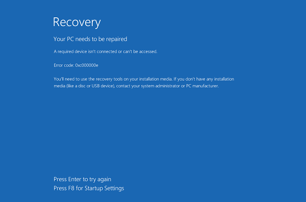 Sửa lỗi 0xc000000e trên Windows 10 không cần cài lại win
