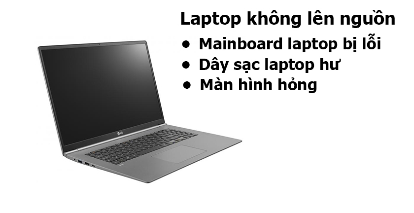 nguyên nhân laptop không lên nguồn