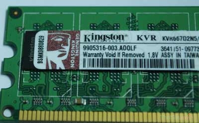Phân biệt bộ nhớ RAM thật giả?
