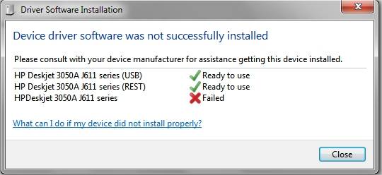 SỬA LỖI DEVICE DRIVER WAS NOT SUCCESSFULLY INSTALLED